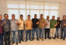 Sávio Moura e vereadores de Lagoa do Sítio se reúnem com Severo e Átila